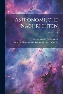 Cover Astronomische Nachrichten; Volume 163