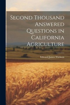 Cover Second Thousand Answered Questions in California Agriculture