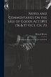 Notes and Commentaries On the Sale of... - Bild 1