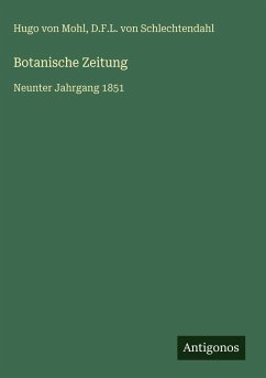 Cover Botanische Zeitung