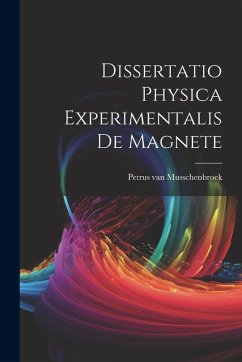 Cover Dissertatio Physica Experimentalis De Magnete