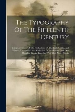 Cover The Typography Of The Fifteenth Century
