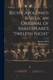 Rich's 'Apolonius & Silla, ' an Original of Shakespeare's 'Twelfth Night'