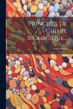 Cover Principes De Chimie Biologique...