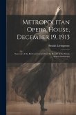 Metropolitan Opera House, December 19, 1913; Souvenir of the Pavlowa Carnival for the Benefit of the Music School Settlement