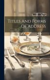 Titles And Forms Of Address Titles And Forms Of Address