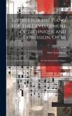 Studies for the Piano for the Development of Technique and Expression, Op. 66: for the Intermediate Degree; op.66