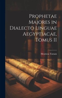 Cover Prophetae Majores in Dialecto Linguae Aegyptiacae, Tomus II