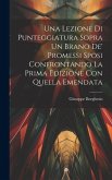 Una Lezione Di Punteggiatura Sopra Un Brano De' Promessi Sposi Confrontando La Prima Edizione Con Quella Emendata