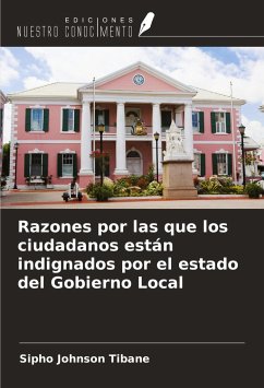 Razones por las que los ciudadanos están indignados por el estado del Gobierno Local - Tibane, Sipho Johnson