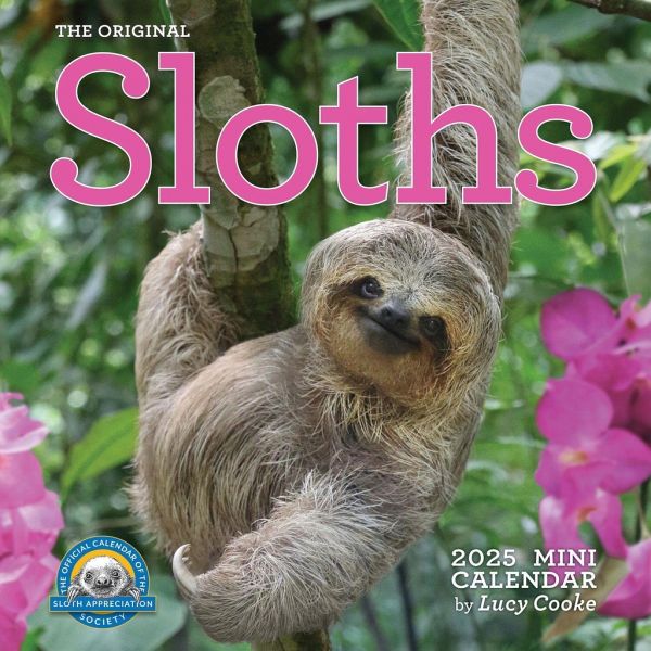Original Sloths Mini Wall Calendar 2025 Original Sloths Mini Wall Calendar 2025