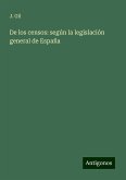 De los censos: según la legislación general de España