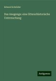 Das Anegenge: eine litterarhistorische Untersuchung