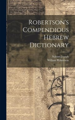 Cover Robertson's Compendious Hebrew Dictionary