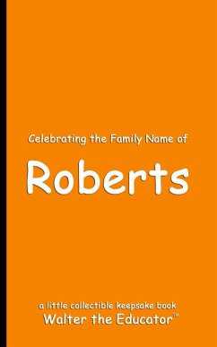 Cover Celebrating the Family Name of Roberts