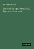 Histoire des enseignes d'hôtelleries, d'auberges et de cabarets