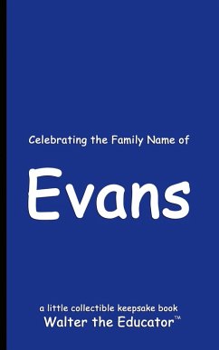 Cover Celebrating the Family Name of Evans