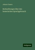 Beobachtungen über den homerischen Sprachgebrauch