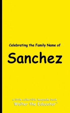Cover Celebrating the Family Name of Sanchez