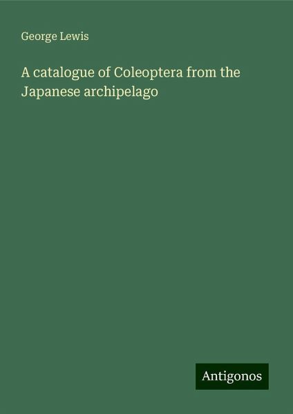 A catalogue of Coleoptera from the Japanese archipelago