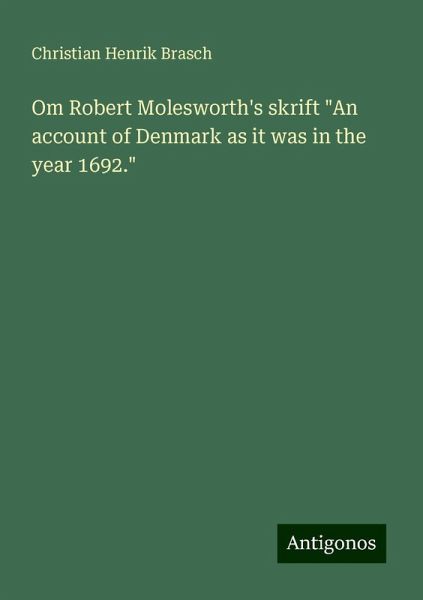 Om Robert Molesworth's skrift 