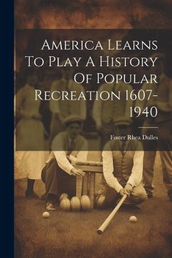 Cover America Learns To Play A History Of Popular Recreation 1607-1940