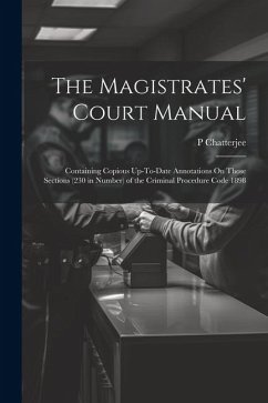 Cover The Magistrates' Court Manual