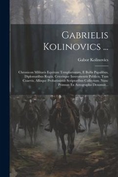 Cover Gabrielis Kolinovics ...
