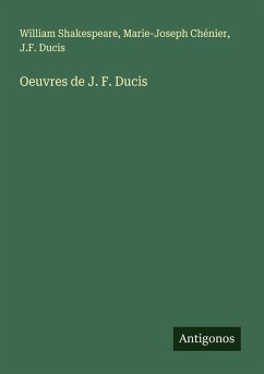 Cover Oeuvres de J. F. Ducis