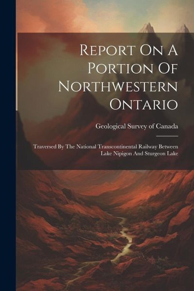Report On A Portion Of Northwestern Ontario: Traversed By The National Transcontinental Railway Between Lake Nipigon And Sturgeon Lake Report On A Portion Of Northwestern Ontario: Traversed By The National Transcontinental Railway Between Lake Nipigon And Sturgeon Lake
