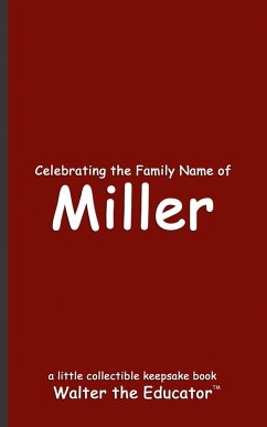Cover Celebrating the Family Name of Miller