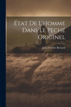 Cover État De L'Homme Dans Le Peché Originel