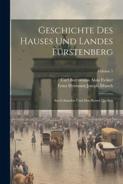 Cover Geschichte Des Hauses Und Landes Fürstenberg