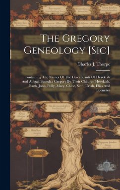 Cover The Gregory Geneology [sic]