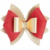 Papierschleifen, Rot/Gold, FSC MIX