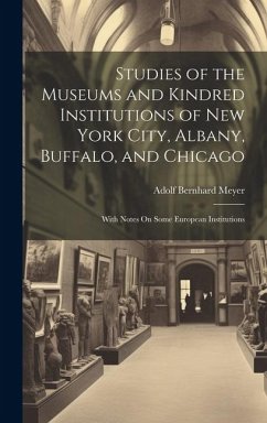 Studies of the Museums and Kindred Institutions of New York City, Albany, Buffalo, and Chicago: With Notes On Some European Institutions - Meyer, Adolf Bernhard