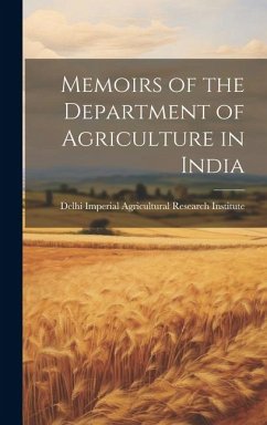 Cover Memoirs of the Department of Agriculture in India