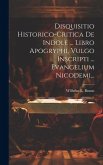 Disquisitio Historico-critica De Indole ... Libro Apogryphi, Vulgo Inscripti ... Evangelium Nicodemi...