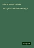 Beiträge zur deutschen Philologie