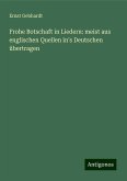 Frohe Botschaft in Liedern: meist aus englischen Quellen in's Deutschen übertragen