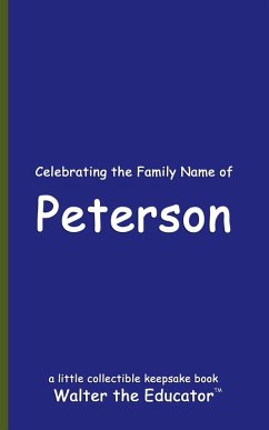 Cover Celebrating the Family Name of Peterson