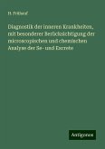 Diagnostik der inneren Krankheiten, mit besonderer Berücksichtigung der microscopischen und chemischen Analyse der Se- und Excrete