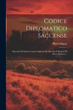 Codice Diplomatico Saccense: Raccolta Di Statuti, Catasti, Diplomi Ed Altri Atti E Regesti Di Piove Di Sacco... - Pinton, Pietro