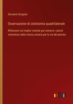 Osservazione di cistotomia quadrilaterale - Gorgone, Giovanni