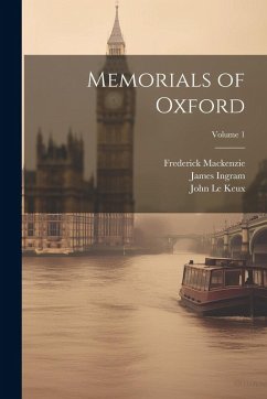 Cover Memorials of Oxford; Volume 1