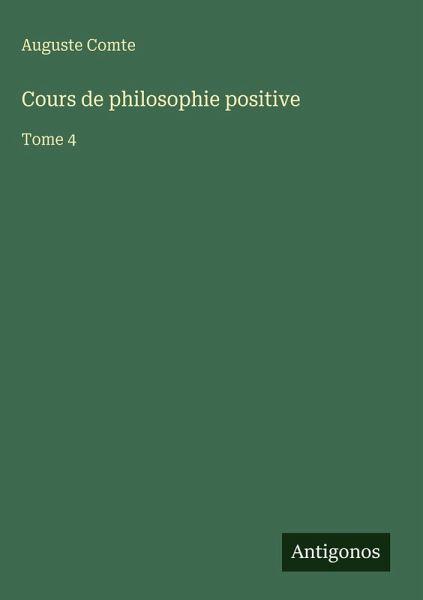 Cours de philosophie positive