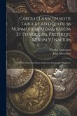 Caroli [!] Arbuthnotii Tabulae Antiquorum Nummorum, Mensurarum Et Ponderum, Pretiique Rerum Venalium: Variis Dissertationibus Explicatae & Exemplis Il