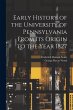 Early History of the University of... - Bild 1