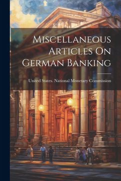 Cover Miscellaneous Articles On German Banking