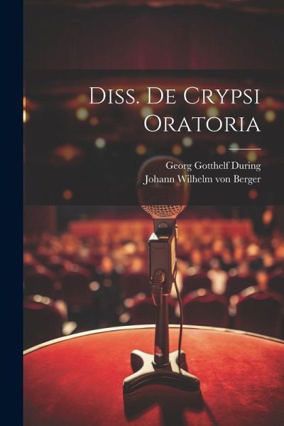 Diss. De Crypsi Oratoria Diss. De Crypsi Oratoria